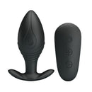 Pretty love - vibratore ricaricabile plug anale regina nero-1