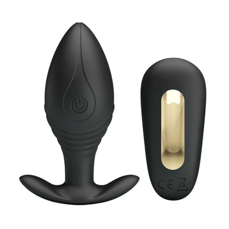 Pretty love - vibratore ricaricabile plug anale regina nero
