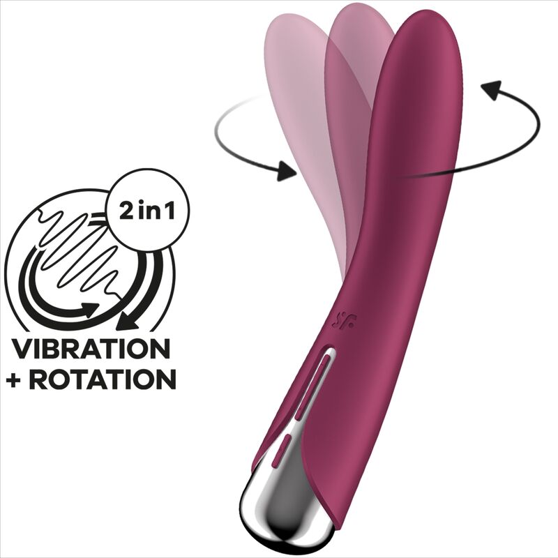 Satisfyer - spinning vibe 1 vibratore g-spot rotator rosso-5