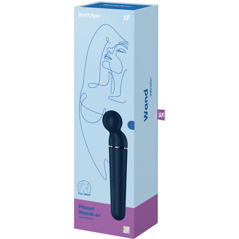 Satisfyer - massaggiatore vibratore planet wand-er blu-5