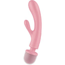 Satisfyer - massaggiatore vibratore coniglio triple lover rosa-2