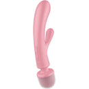 Satisfyer - massaggiatore vibratore coniglio triple lover rosa-1