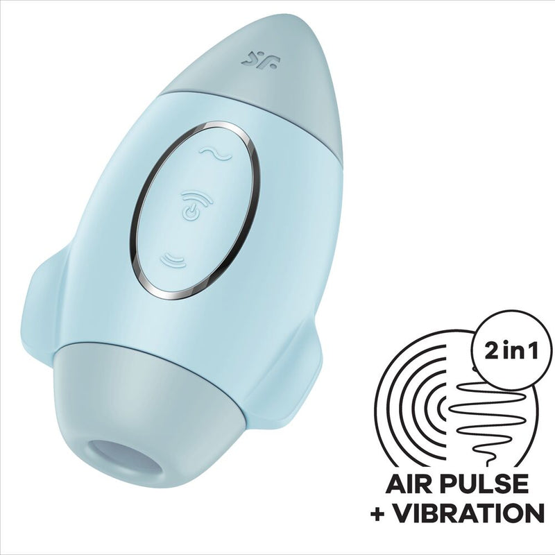 Satisfyer - mission control vibratore piccolo blu a doppio impulso-4