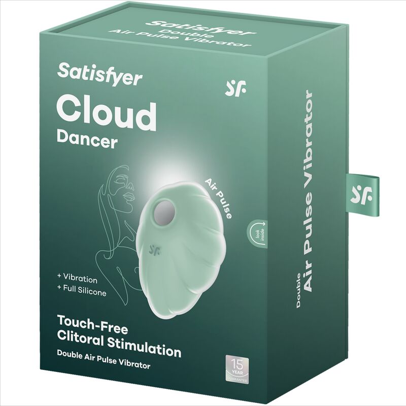 Satisfyer - vibratore clound dancer green air pulse-4