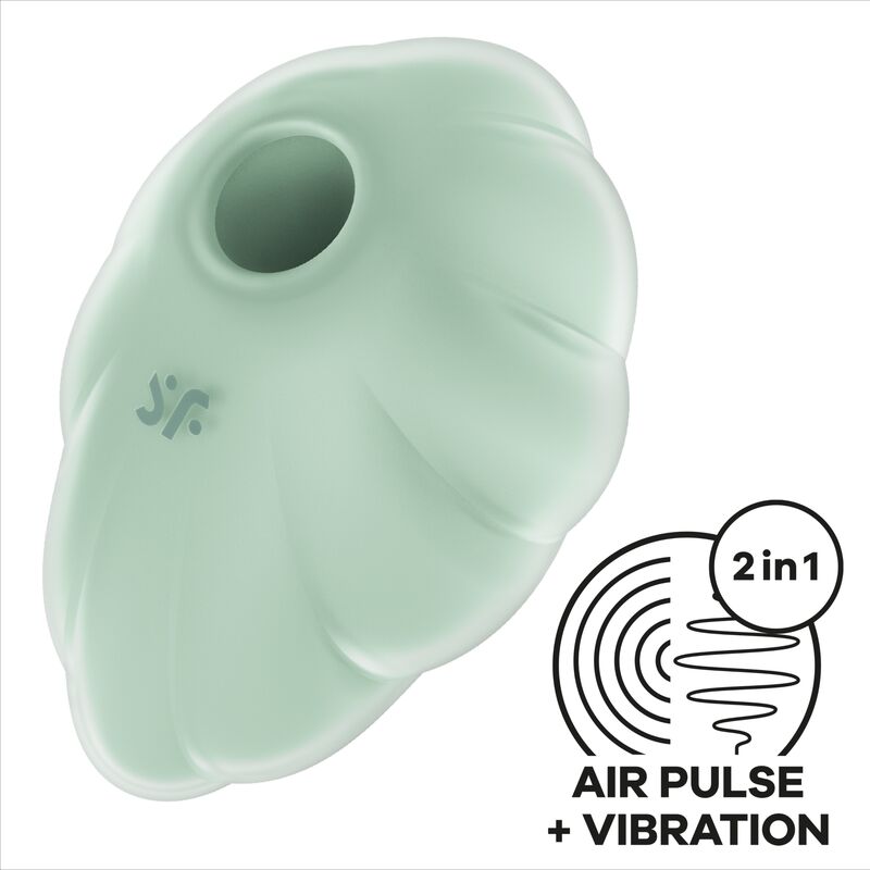 Satisfyer - vibratore clound dancer green air pulse-3