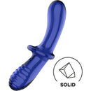 Satisfyer - dildo doppio cristallo blu-3
