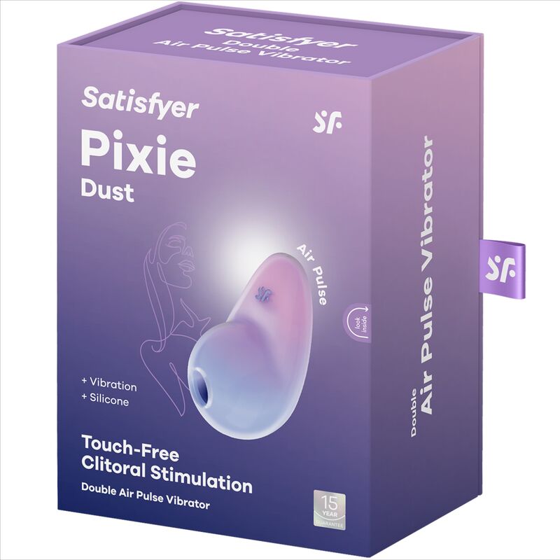 Satisfyer - stimolatore pixie dust lilac air pluse-4