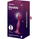 Satisfyer - dildo in silicone doppia palla granato-3
