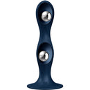 Satisfyer - dildo in silicone doppia sfera blu-1