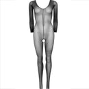 Leg avenue - bodystocking manica lunga nero-4