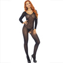 Leg avenue - bodystocking manica lunga nero-3