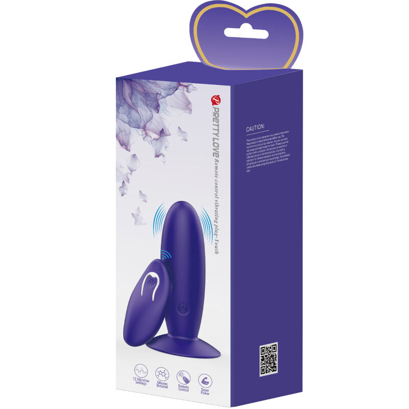 Pretty love - youth plug vibratore anale telecomando violetto-6