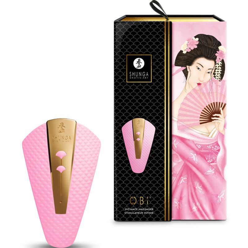 Shunga - massaggiatore intimo obi rosa-3