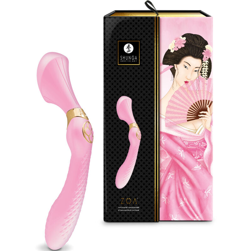 Shunga - massaggiatore intimo zoa rosa-2