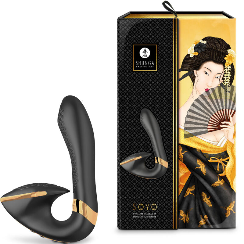 Shunga - massaggiatore intimo soyo nero-2