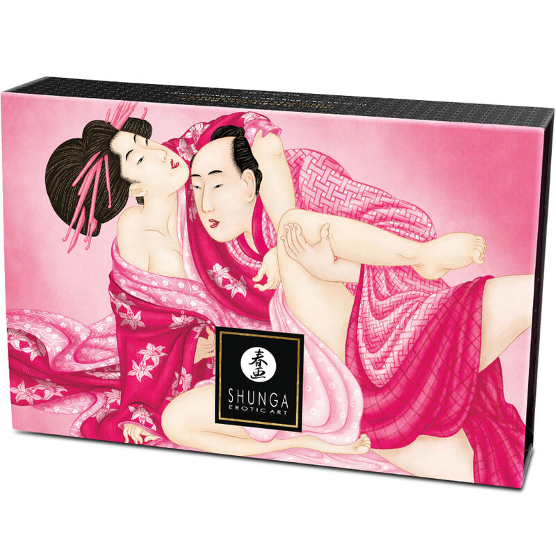 Shunga - kit polvere da massaggio alimentare lampone-3