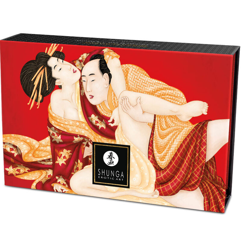 Shunga - kit polvere da massaggio alimentare fragola-3
