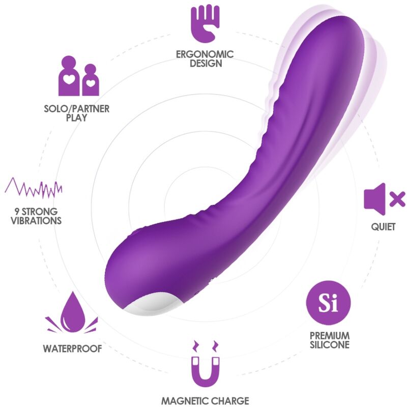 Armony - vibratore legend in silicone viola-1