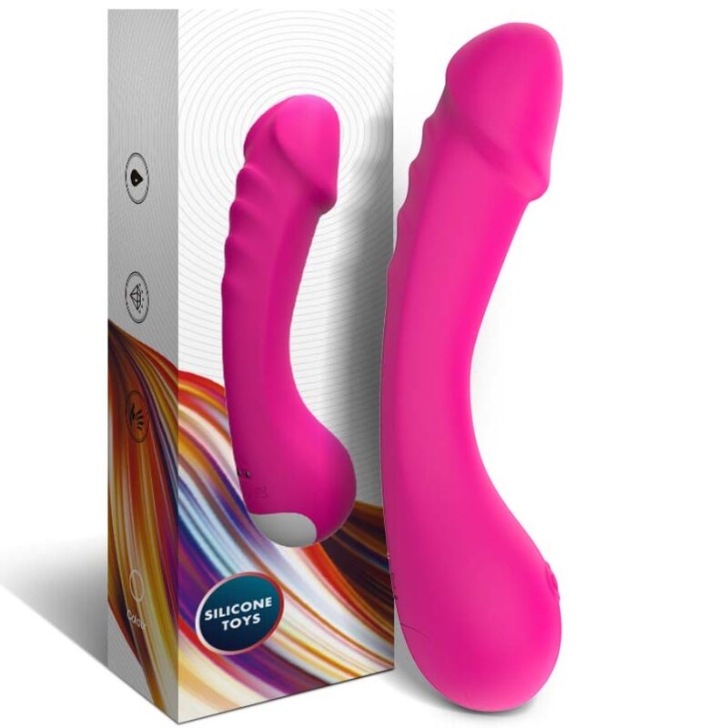 Armony - dildo vibratore g-spot in silicone fucsia