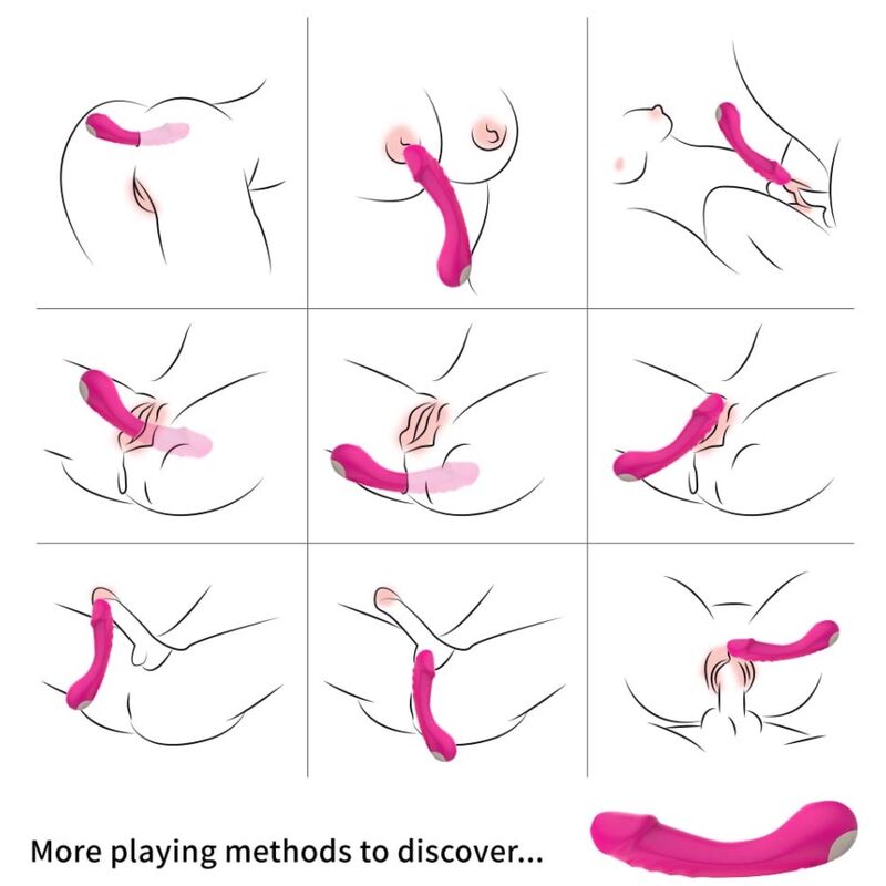 Armony - dildo vibratore g-spot in silicone fucsia-4