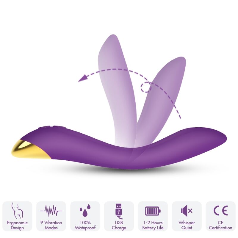 Armony - vibratore flamingo multiposizione viola-2