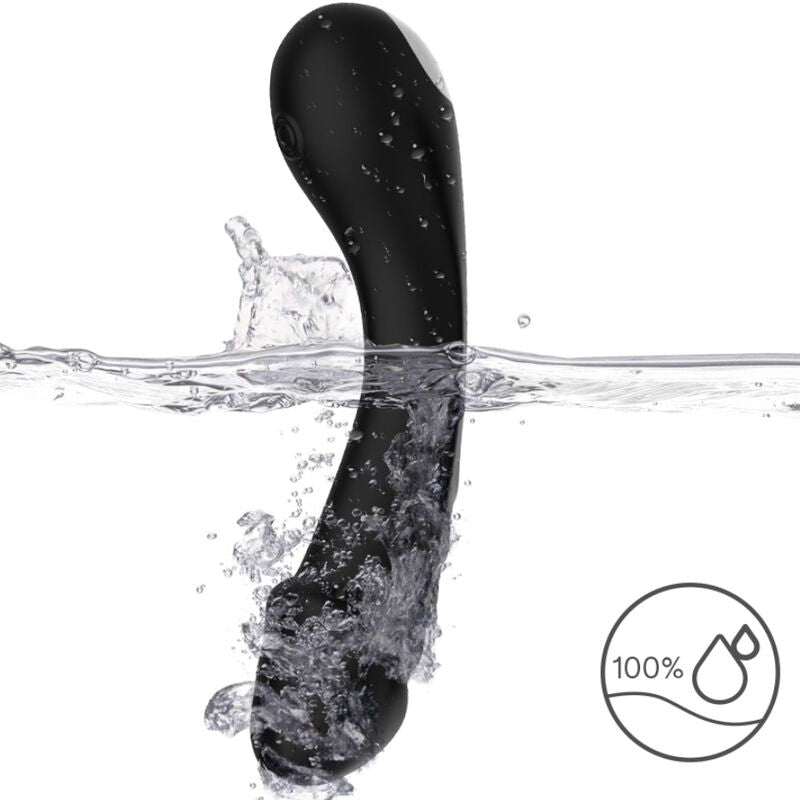 Armony - dildo vibratore g-spot in silicone nero-3