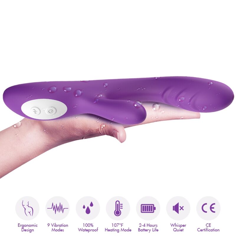 Armony - spark vibrador efecto calor violeta-1