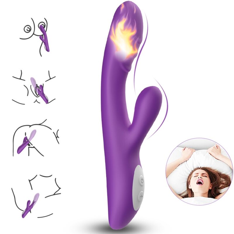 Armony - spark vibrador efecto calor violeta-3