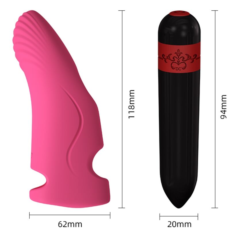 Armony - aurora vibrador dedal fucsia-2