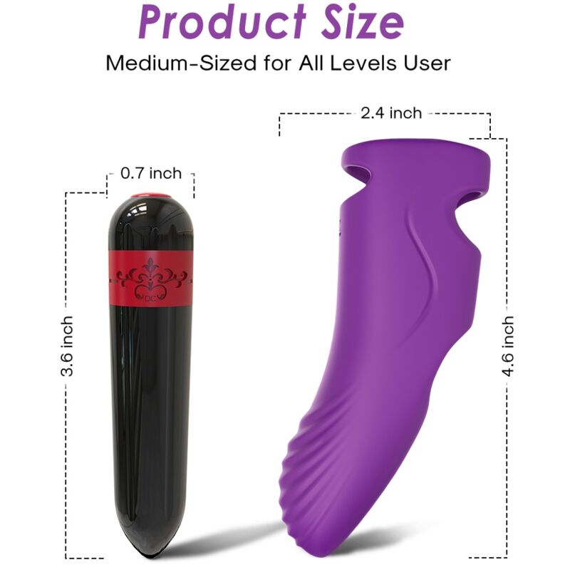 Armony - aurora vibrador dedal violeta-2
