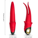 Armony - vibratore ombra doppia testa rosso-4