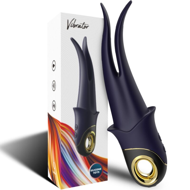 Armony - vibratore ombra doppia testa teasing blu