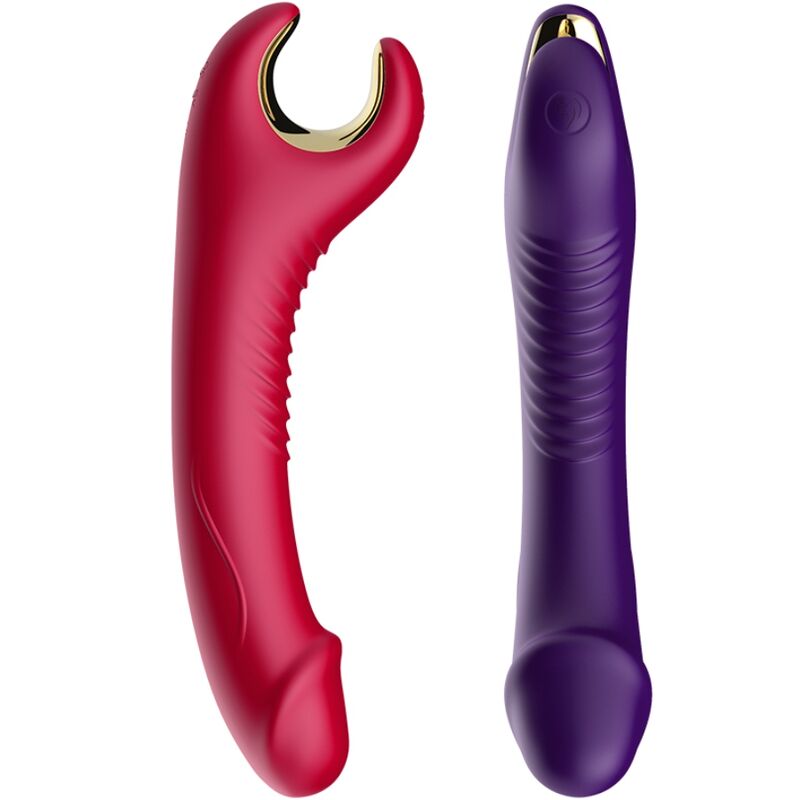 Armony - vibratore e rotatore prince dildo rosso-4