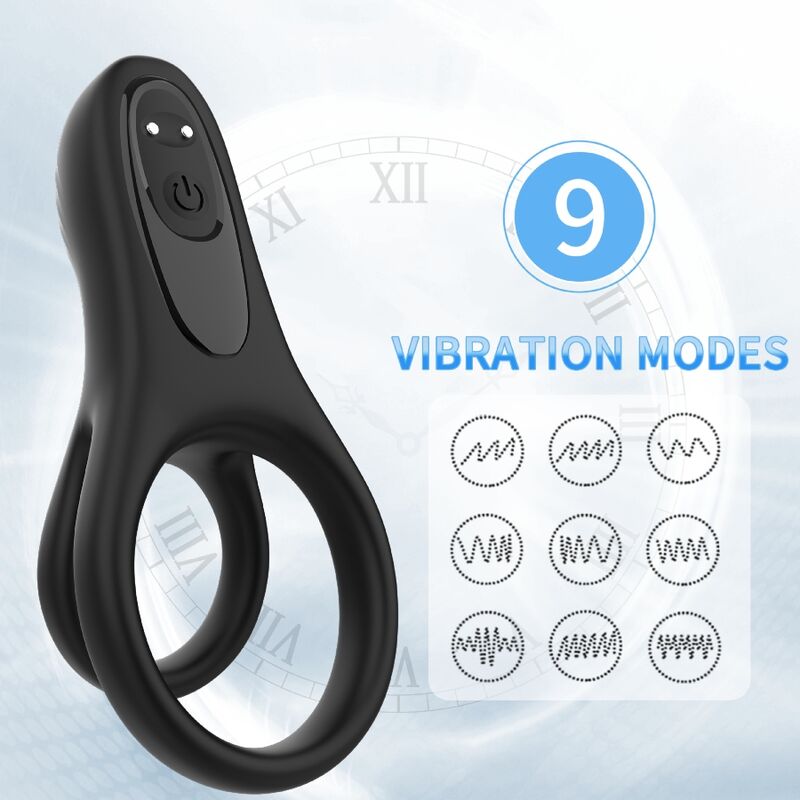 Armony - doble anillo vibrador negro-1