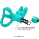 Pretty love - anello vibratore coniglio verde dante-5