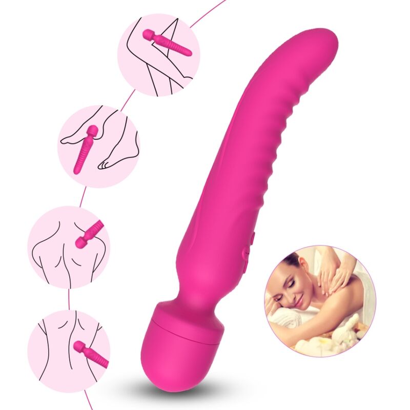 Armony - mission masajeador & vibrador efecto calor fucsia-3