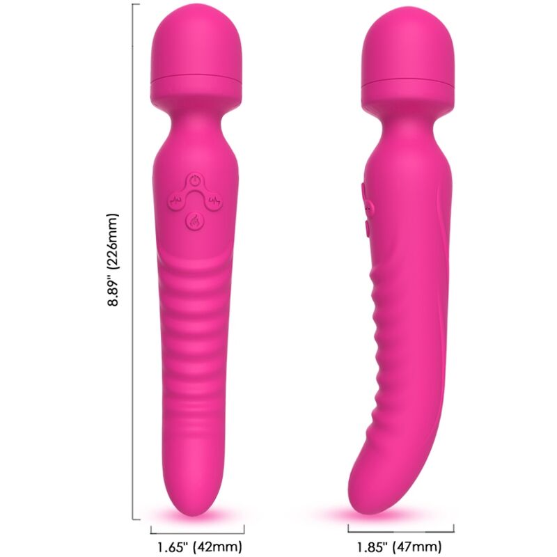 Armony - mission masajeador & vibrador efecto calor fucsia-2