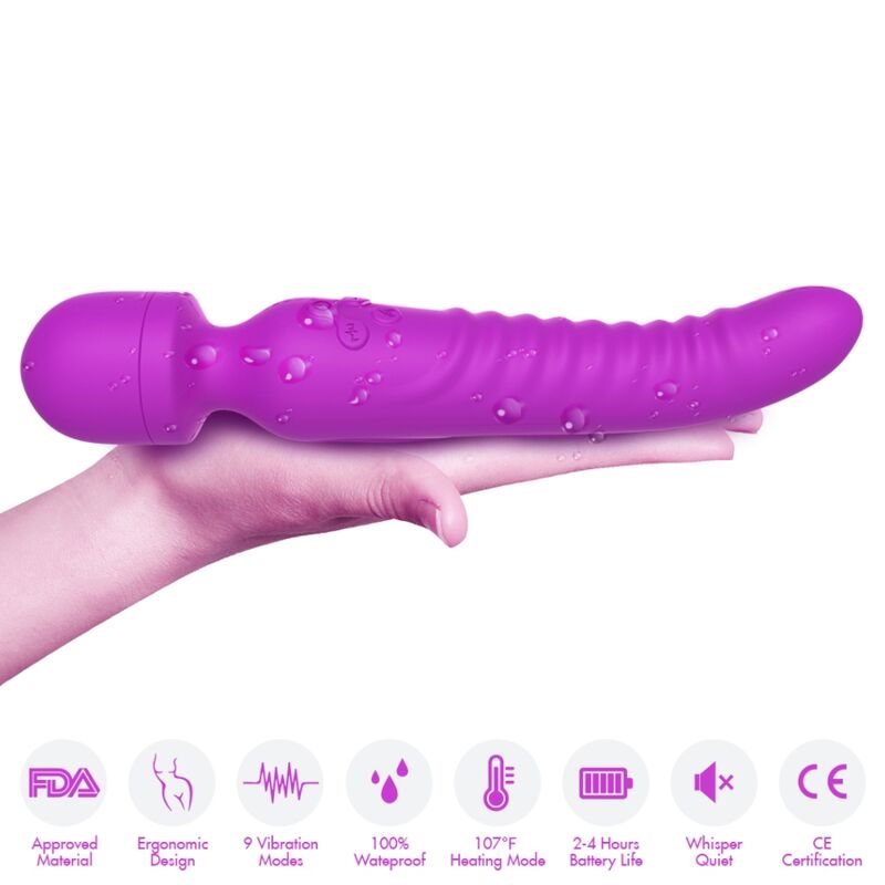 Armony - mission masajeador & vibrador efecto calor violeta-1