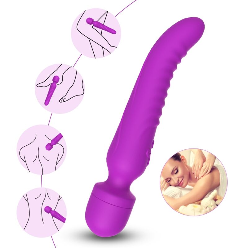 Armony - mission masajeador & vibrador efecto calor violeta-3