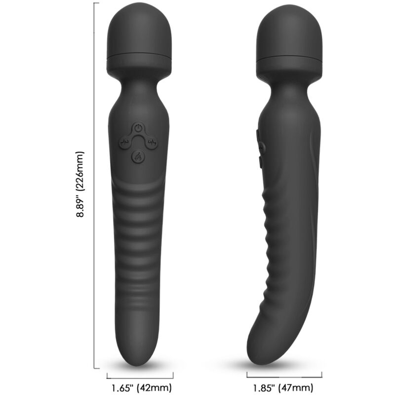 Armony - mission masajeador & vibrador efecto calor negro-2