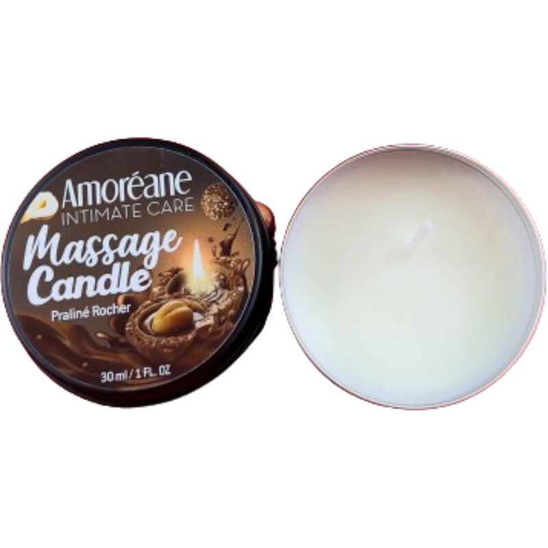 Amoreane - candela da massaggio rocher praline 30 ml-1