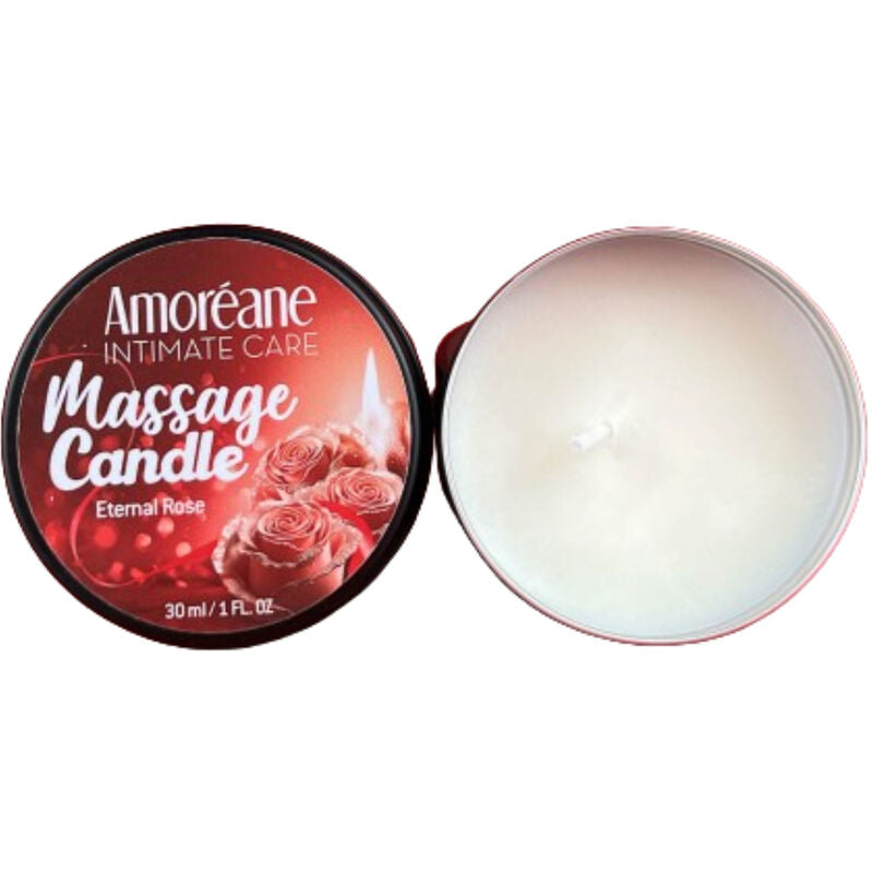 Amoreane - candela da massaggio rosa eterna 30 ml-1