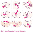 Armony - y-wand masajeador & vibrador cabeza doble fucsia-3