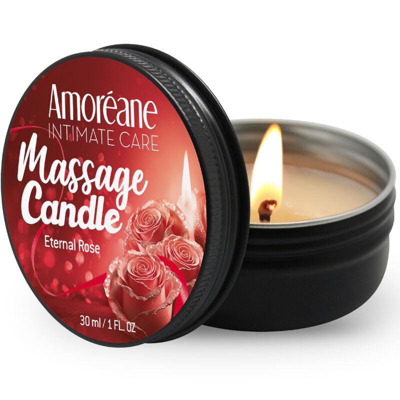 Amoreane - candela da massaggio rosa eterna 30 ml
