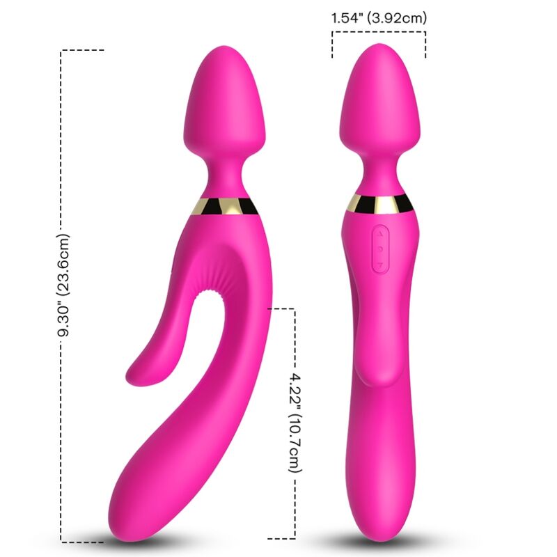 Armony - masajeador & vibrador rabbit fucsia-2