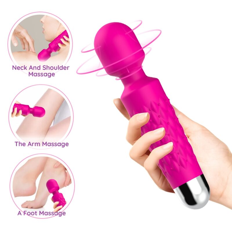 Armony - postman masajeador & vibrador cabeza flexible fucsia-3