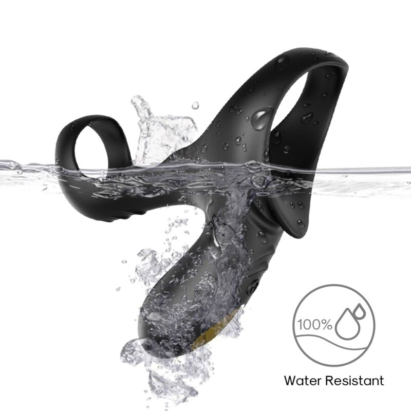 Armony - ranger anillo doble vibrador pareja negro-2