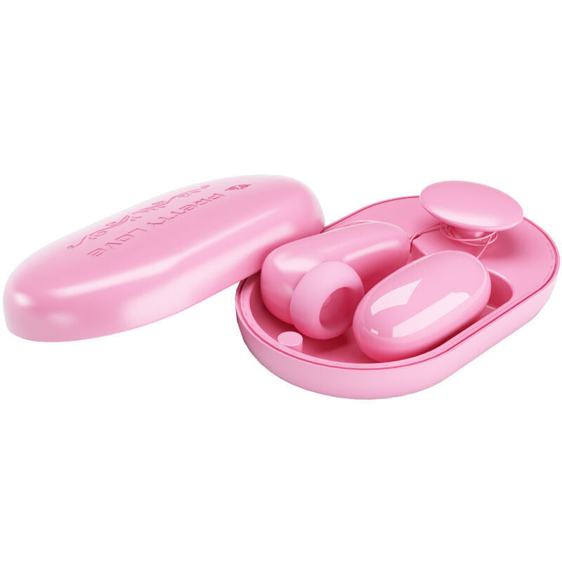 Pretty love - proiettile vibrante magic box e stimolatore rosa-3