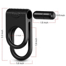 Armony - twins anillo doble vibrador parejas negro-2