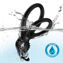 Armony - traveler anillo doble vibrador pareja rabbit negro-1